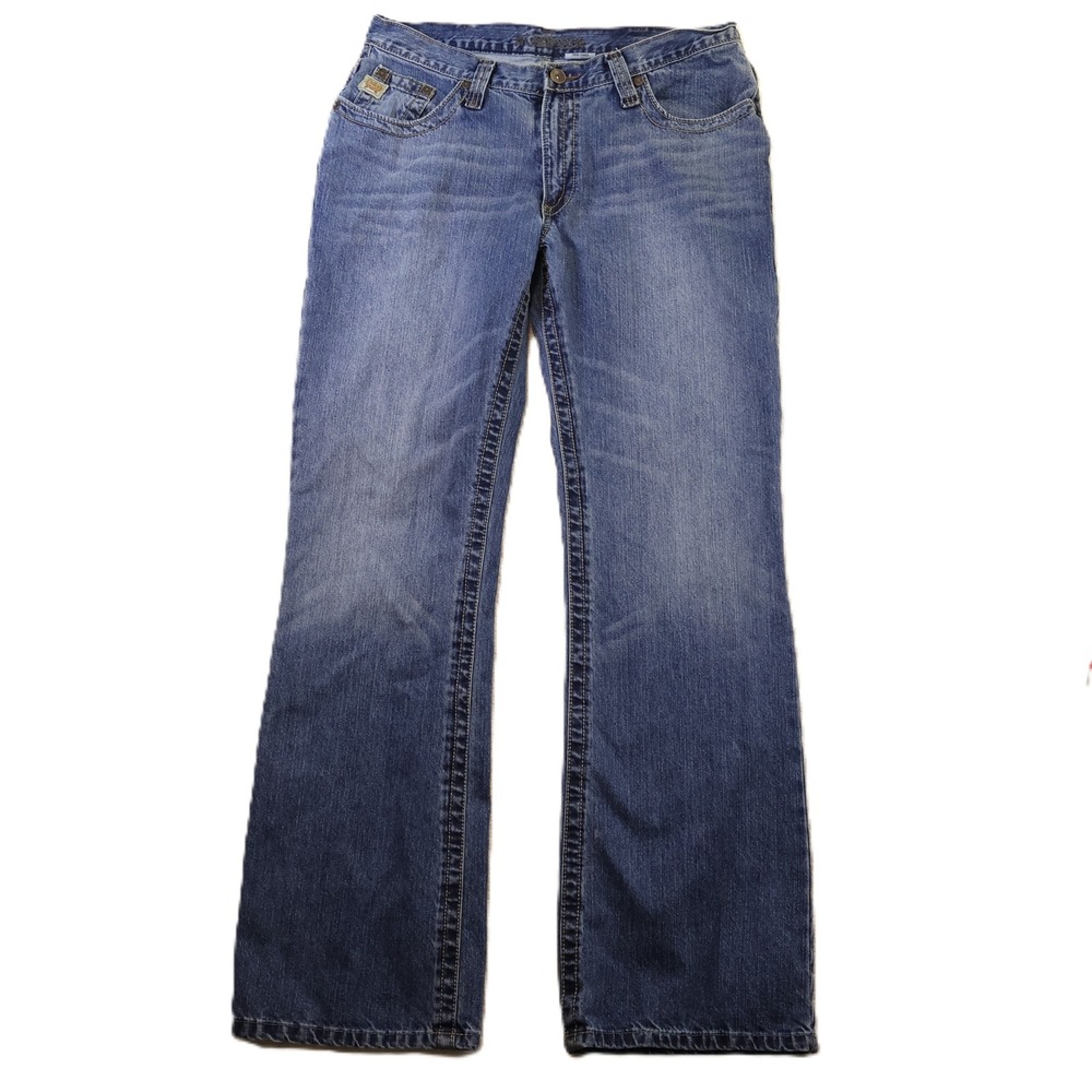 Cinch Mens 35x34 Tanner Jeans Medium Wash Relaxed Fit Straight Leg MB96934002